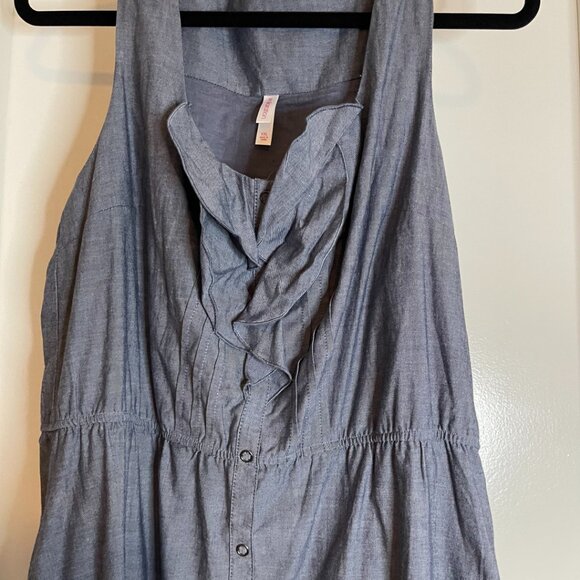 🌿 Xhilaration Chambray Button-Down Sundress - XXL - Picture 3 of 5